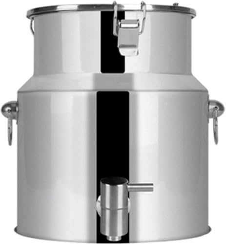 Stainless Steel Milk C 5l/9l/14l Wine Pail Bucket Tote Jug Oil Barrel Tk With Sealed Lid D Spigot Milk Churn, 9L
