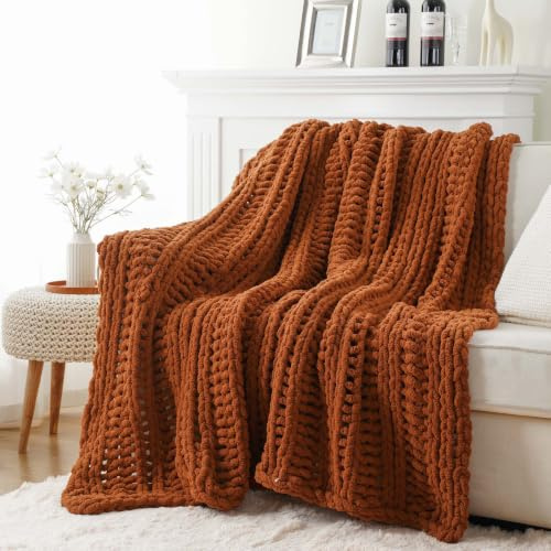 BATTILO - Manta oxidada para sofá, decoración de otoño, 127 x 152 cm, gruesa | Manta decorativa de otoño, decoración de Halloween, acogedora manta de felpilla suave y cálida para cama, sofá, sala de estar