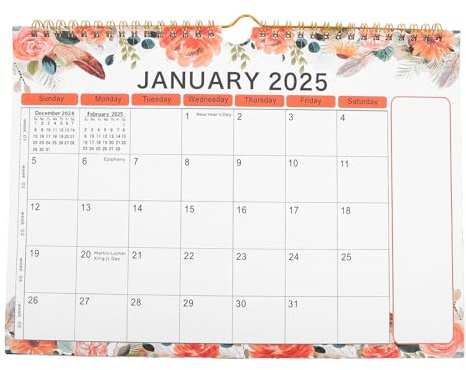 DOITOOL Wandkalender 2024 2025 Für Zuhause Familienkalender Großer Wandkalender 2025 Jahreskalender