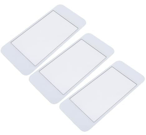 KUIDAMOS Nytt 2DS XL Slitstarkt Harts Toppskärmlinsset med Lim för Spruckna, Skadade, Repreparationer, 3 St för Spelare (Vit)