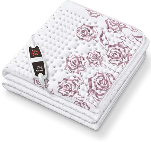 Beurer UB 75 Wärmeunterbett, anschmiegsame Wärmeauflage, 6 Temperaturstufen und Schnellheizung, Oberseite aus weicher Baumwolle, 150 x 80 cm, Abschaltautomatik, maschinenwaschbar