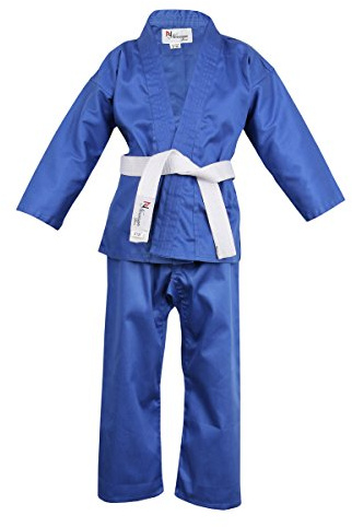 NORMAN Blue Children's Karate Suit Free White Belt Kids Karate suit (120cm)