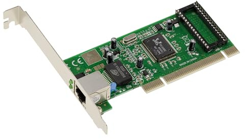 KALEA-INFORMATIQUE Carte contrôleur réseau PCI 1 Port RJ45 10 100 1000 Mbps GIGABIT ethernet avec Chipset Realtek RTL8169SC | Carte réseau PCI à port RJ45 Gigabit Ethernet avec chipset Realtek RTL8169SC.