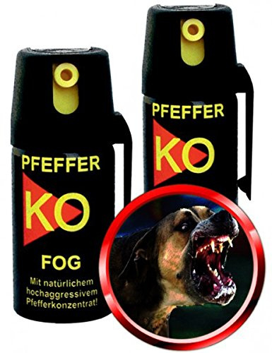 4er Set Pfefferspray KO Fog 40ml - Aktivhandel