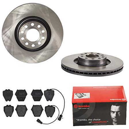 2 Bremsscheiben belüftet 323 mm + Bremsbeläge Vorne von Brembo (1420-55635) Bremsensatz Bremsanlage Bremsen-Kit,Bremsenset, Bremsscheiben, Bremsbeläge, Bremsen-Set, Beläge, Bremsbelag, Bremsbelagsatz,