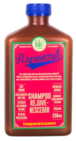 Lola Cosmetics - Champú Revitalizante Rapunzel - Nutre e Hidrata Intensamente - Fortalece y Aporta Brillo - Apto para Uso Diario - 250ml