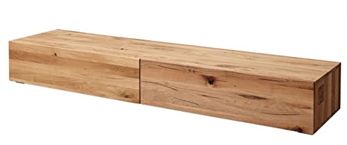 MASSIVMOEBEL24.DE | TV-Board Wild-/Zerreiche 220x52x32 Natur geölt Frankfurt #108