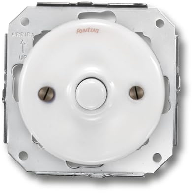 Fontini - Garby Colonial - Poussoir Porcelaine Blanche