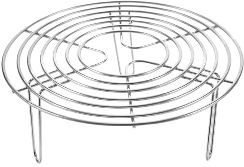 Cabilock Edelstahl Dampfgarer Einsatz 7 Zoll Steaming Rack Dämpfeinsatz Dampfgarer Zubehör Für Gemüse Eier Küche Haushalt