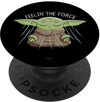 PopSockets Star Wars The Mandalorian The Child Feelin' The Force PopSockets PopGrip: Swappable Grip for Phones & Tablets