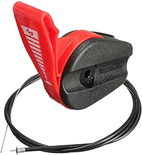 Luxuypon Câble d'accélérateur universel pour tondeuse à gazon de 160 cm - Kit de poignée à levier pour tondeuse à gazon électrique à essence