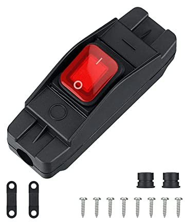 VOANZO VOANZOInterruttore Luce in Linea AC250V 16A Interruttore in Linea ON/off Interruttore a Due Posizioni per apparecchio o Lampada ad Alta Potenza