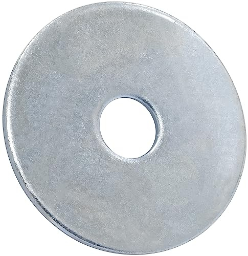 AERZETIX - Lot de 25 Rondelles Plates Larges M8 DIN 9021 - en Acier Zingué - pour Constructions en Bois Assemblage Boulonnerie Vis Écrou Serrage Étanchéité Fixation Mécanique