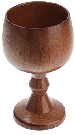 ZYMEN Weinglas aus Holz, Holzbecher, Weinbecher aus Holz, Stielkelch, Teetasse, Rotweinbecher für Zuhause, Bar, Party, Weinkelch Commemoration Day