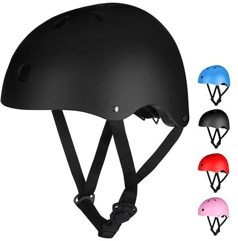 Kinder Fahrradhelm Kinderhelm Skaterhelm Verstellbar für Fahrrad Roller Skateboard Scooter Kinderhelm 3-13 Jahre Alt Junge und Mädchen