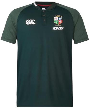 Canterbury Men's Official British & Irish Lions Polo Shirt | Breathable | Moisture Wicking, Scarab, M