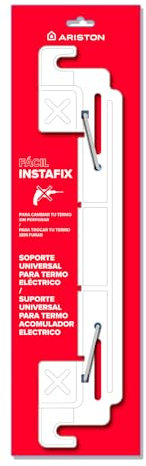 Ariston - Instafix, Soporte Universal Termo Electrico, Accesorio de Montaje y Herramientas Bricolaje para Instalación de Calentador de Agua Electrico, Fabricado para Instalación en España, 48x0.3x7cm