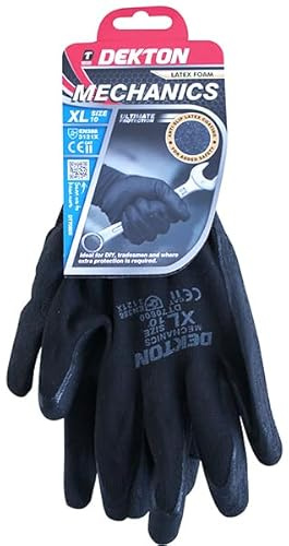 DEKTON MECHANICS LATEX FOAM WORKING GLOVES 10 XL x 6