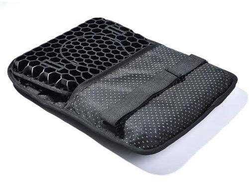 SWSSJUAN Motorrad Sitzbezug Faltbares Motorrad-Gel-Sitzkissen, Universelles Motorrad-Kissen, Wabenpolster-Sitz