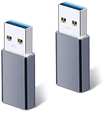 Adattatore da USB C a USB (2 pezzi), Adattatore Type C USB 3.0, Compatibile con iPhone 16/15Pro Max, MacBook Pro Air, iPad Pro, Samsung Galaxy S24/S23/S22, iMac