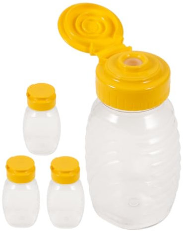 Lot De 4 Bouteilles Souples Vintage Anti-fuite Pour Ketchup Et Moutarde