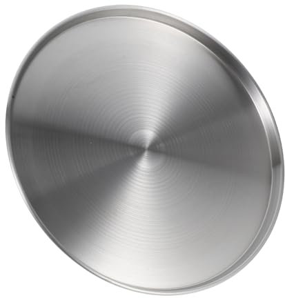 Ciieeo Plato Plano De Acero Inoxidable Para Pizza Sashimi Barbacoa Fácil De Limpiar Gran Capacidad