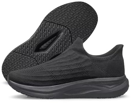 vibdiv Mens Slip on Trainers Loafers Casual Breathable Walking Shoes Lightweight Comfortable Tennis Mesh Breathable 9UK 44EU