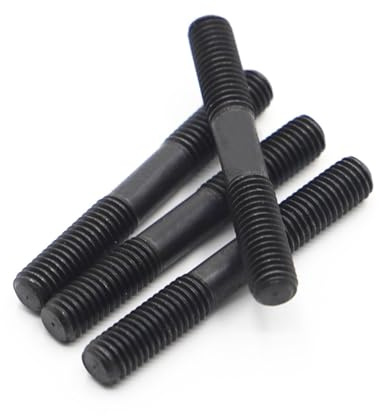 KSeSii 4 pezzi GB901 grado 8.8 asta in acciaio al carbonio doppia filettatura vite M8 M10 M12 viti prigioniere asta prigioniero bullone(130mm)