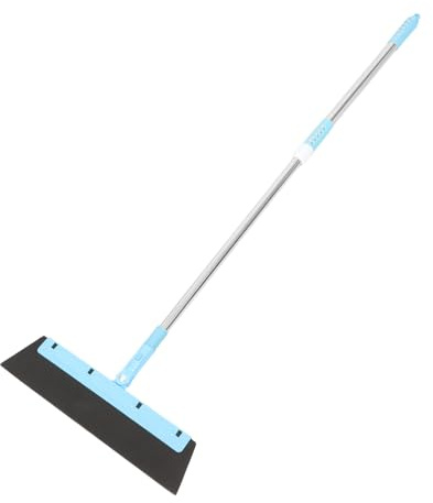 LOEFLIFA Escobilla de Suelo con Mango Herramienta de Limpieza Duradera para Baño y Hogar Diseño Ergonómico con Materiales Resistentes Inoxidable PP y Goma para de y Limpieza
