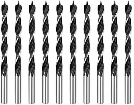 DelitonGude Set di punte elicoidali per legno da 3,5 mm, 10 pezzi per legno morbido, legno duro, accessori professionali trapano/cacciavite (legno da 3,5 mm)