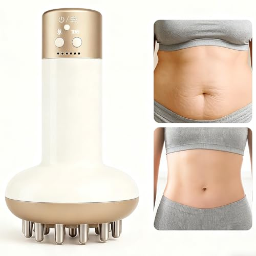 Masseur de Drainage Lymphatique & Anti Cellulite, SINZONeu® Appareil de Massage Corporel Rechargeable avec Chaleur, Lumière Rouge, Vibration pour Jambes, Bras, Ventre