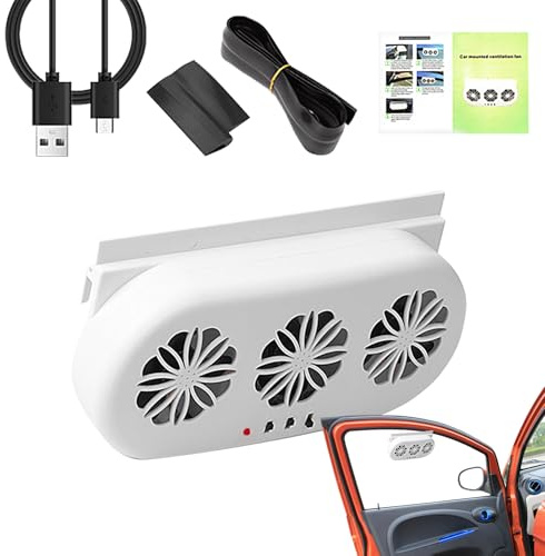 Solar Car Fan Efficient Ventilation Automatic Air Exhaust Heat Removal