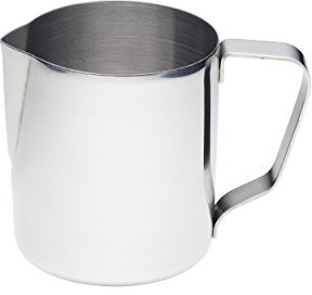 KitchenCraft Jarra Mediana de Acero Inoxidable para Leche / Espumadera, 600 ml (1 pt), Plateada