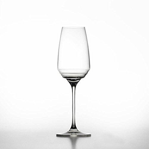 Zafferano NE03800 Esperienze-Flauto in Vetro, Degustazione Vino, Realizzato in Cristallo, cl 38 h 245 mm d 76 mm-Set 6 Pezzi