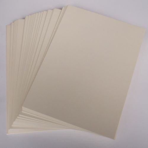 Stella Crafts A4 Ivory Card Stock x 50 Sheets, 240gsm (297mm x 210mm)