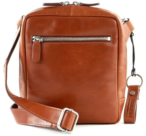 Leonhard Heyden Leder Cambridge RV-Umhängetasche 5268 Cognac braun