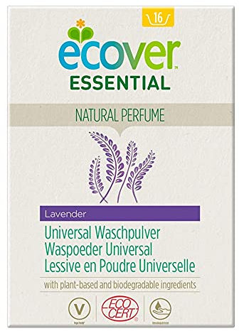 Ecover Essential Universal Waschpulver Lavendel, Ökologische Premiumqualität seit 1979, 4 x 1200g