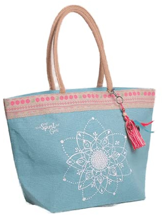 Spirit of Om Lady-Shopper türkis Einkaufstasche 52 x 35 x 20 cm