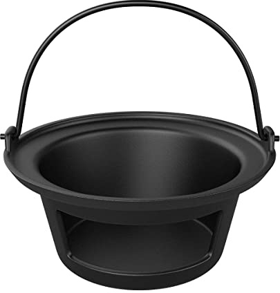 Aschekanne aus Gusseisen mit klappbarem Griff für große grüne Eier, Aschekorb Holzkohle-Aschesammler für Kamado Joe Classic, Louisiana Grill LG24 und Grills, hitzebeständig, rostfrei