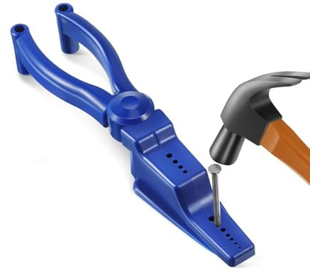 Pinze Ausiliarie a Martello, Strumento Portachiodi, Pinze in Plastica, Pinze di Sicurezza, Chiodi Facili da Guidare, Tenere le Al Sicuro, Posizionare i Chiodi, Si Adatta a Chiodi Rotondi, Chiodi di