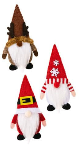 NOLITOY 3pcs Christmas Gnome Cutlery Bags Xmas Tableware Holders Festive Decoration for Forks and Knives Adorable Knit Design for Holiday Dinner Parties and Celebrations