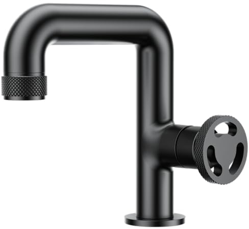 Essebagno Factory mitigeur lavabo bas noir