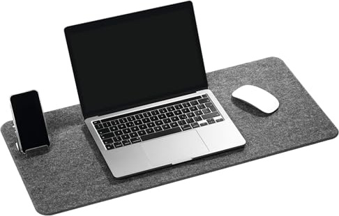 Durable Skrivbordsunderlägg EFFECT 700 x 330 mm, tillverkad av återvunnen PET-filt, hopfällbar, antracit, 708158
