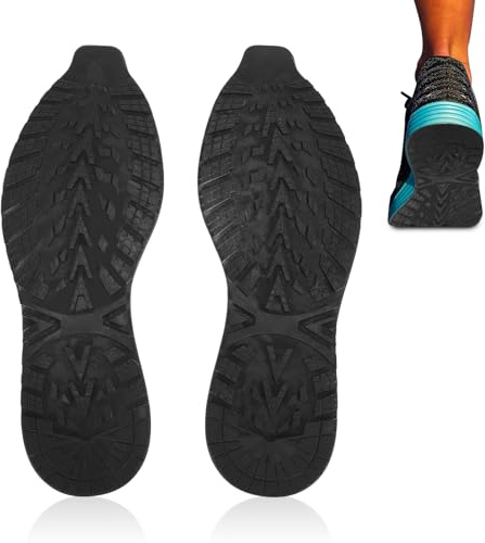 Klipp Till Storlek Elastiska Halkfria Gummisulor, Lätt Att Installera Gör-det-själv-reparation för Sneakers med Stötdämpning, Halkfri Byte Av Skosula (41-44#11)