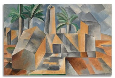 Pablo Picasso, Fabrik, Ziegelfabrik in Tortosa, Kunstdrucke, Vintage-Kunst, Leinwand-Wandkunst, berühmte Kunstdrucke, Poster, dekorative Malerei, Leinwand, Wandposter und Kunstdruck, moderne