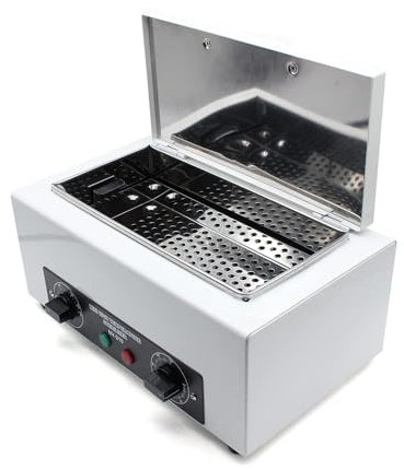 300W Heißluft Sterilisator, Desinfektion Studio Kosmetik Fußpflege Tattoo Nagel, für Nagel Werkzeug, Metallbehälter, Haarschönheits Werkzeuge