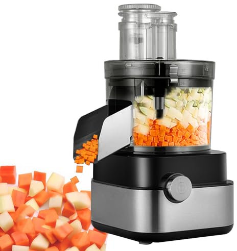 Robot Culinaire Coupe-Frites, Fromage 5 L DéChiquetage, Hachage De LéGumes Et De Viande, Coupe-Oignons, Coupe-LéGumes éLectrique, RâPe à Choux, Trancheuse à LéGumes,110V