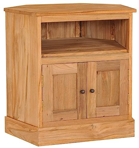XGWKCNV Furniture Select-Eckkommode 60x45x60 cm massiv Teakholz