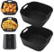 2 Stück Airfryer Silikonform für Philips Essential Airfryer 4.1L, Silikonform Heißluftfritteuse für Philips 4.1L HD9252/HD9200/HD9255, für Philips Airfryer Zubehör