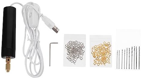 jojofuny Mini Taladro Eléctrico Usb Portátil Para Joyería Herramienta Rotativa Manual Recargable Con Brocas Intercambiables Taladro De Mano Compacto Para Bricolaje y Manualidades